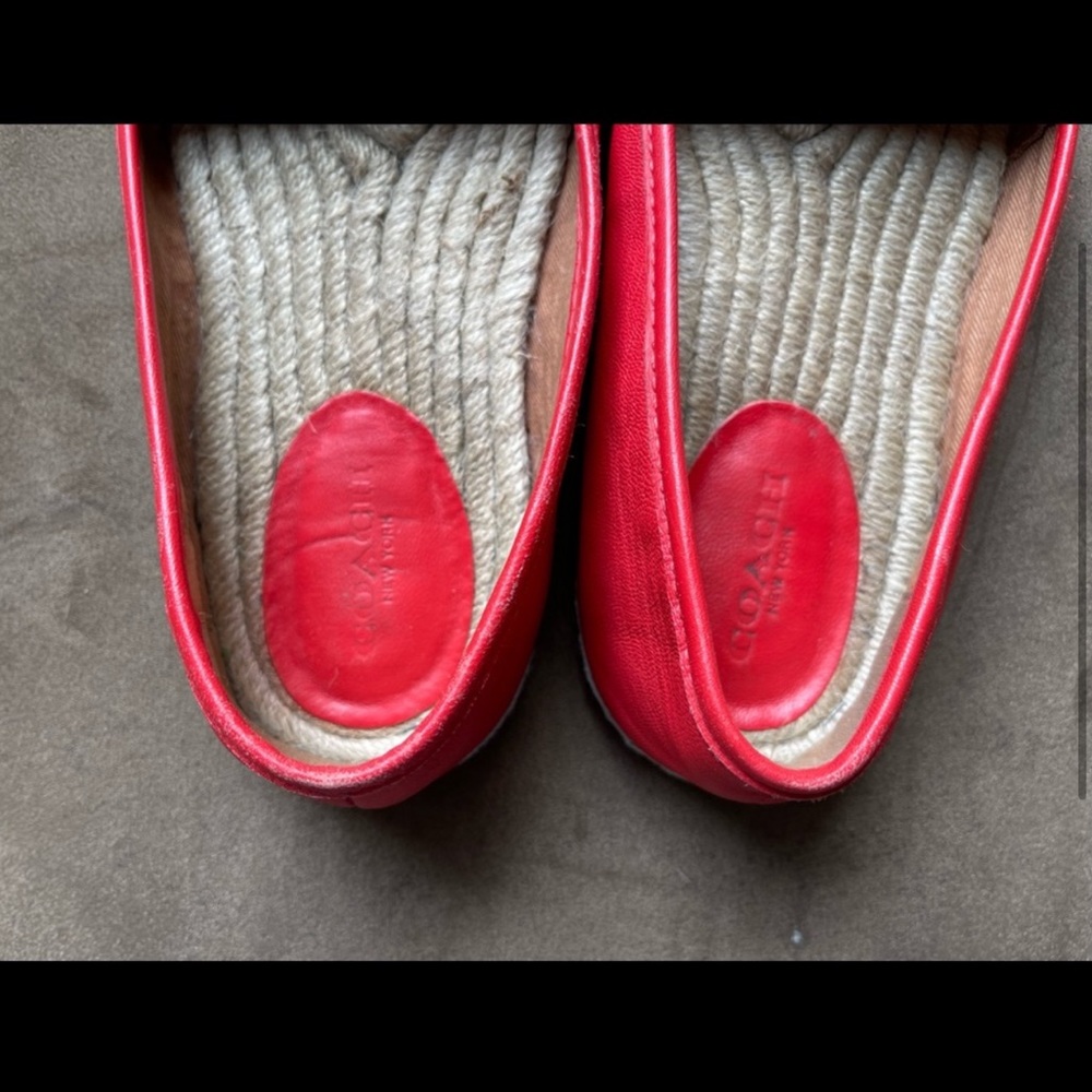 Coach Genuine Leather Rhodelle Espadrille Flat Loafers
Slip-On Shoes Size US 6 - Picture 3 of 10